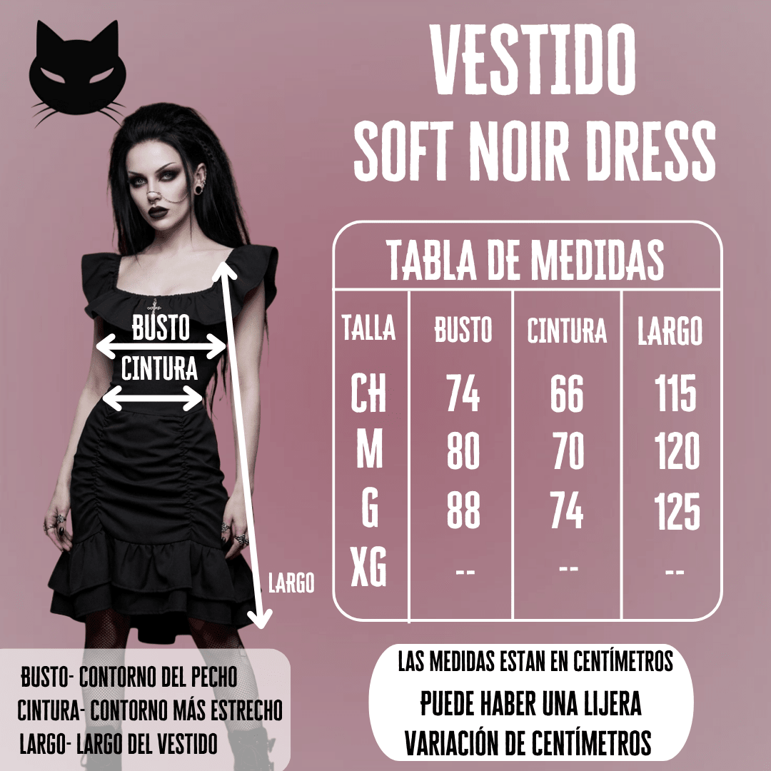 Soft Noir Dress - Theblackfeline