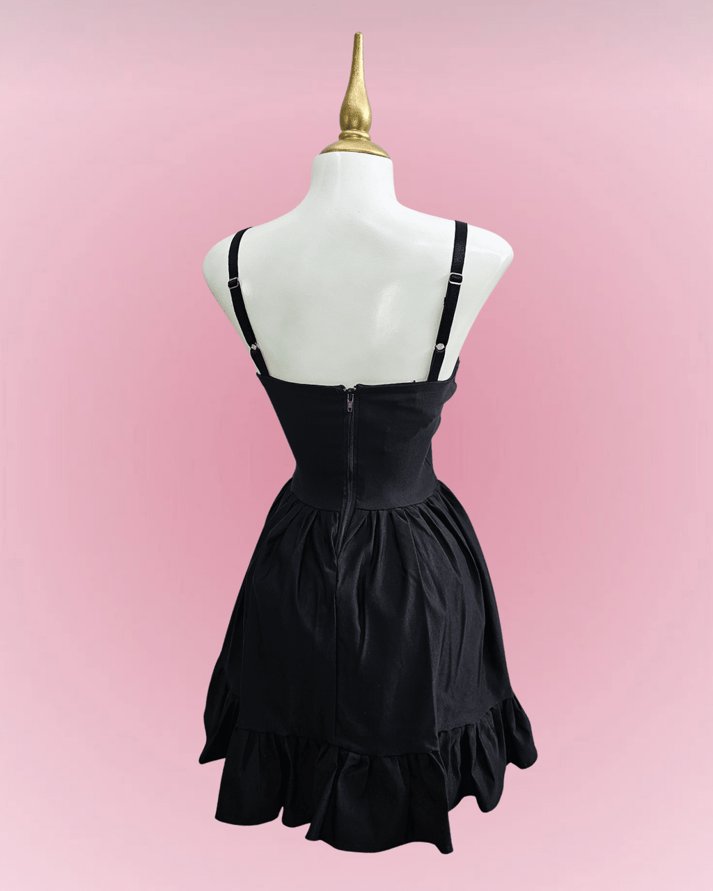 Sinner Cross Corset Dress - Theblackfeline