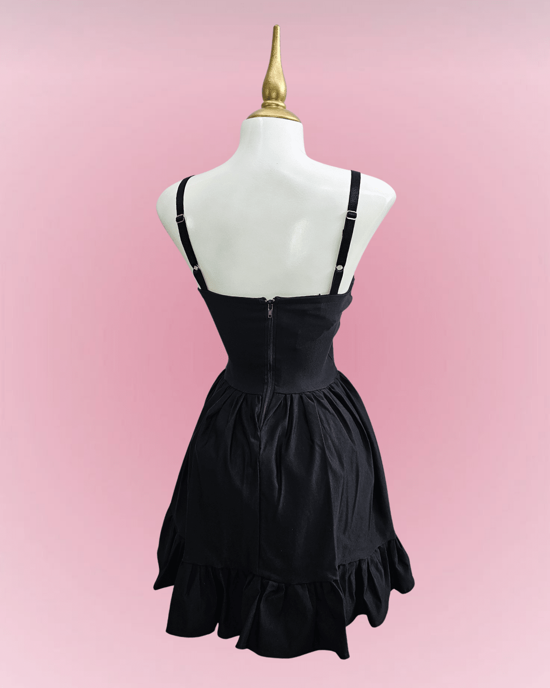 Sinner Cross Corset Dress - Theblackfeline
