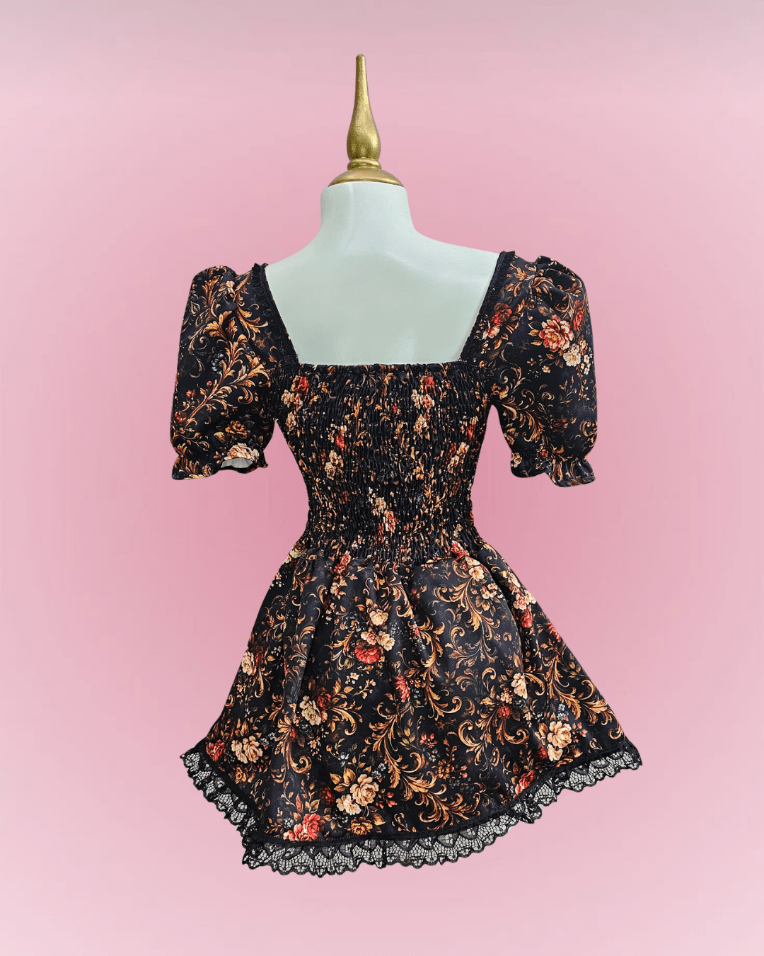 Dark Garden Corset Dress - Theblackfeline