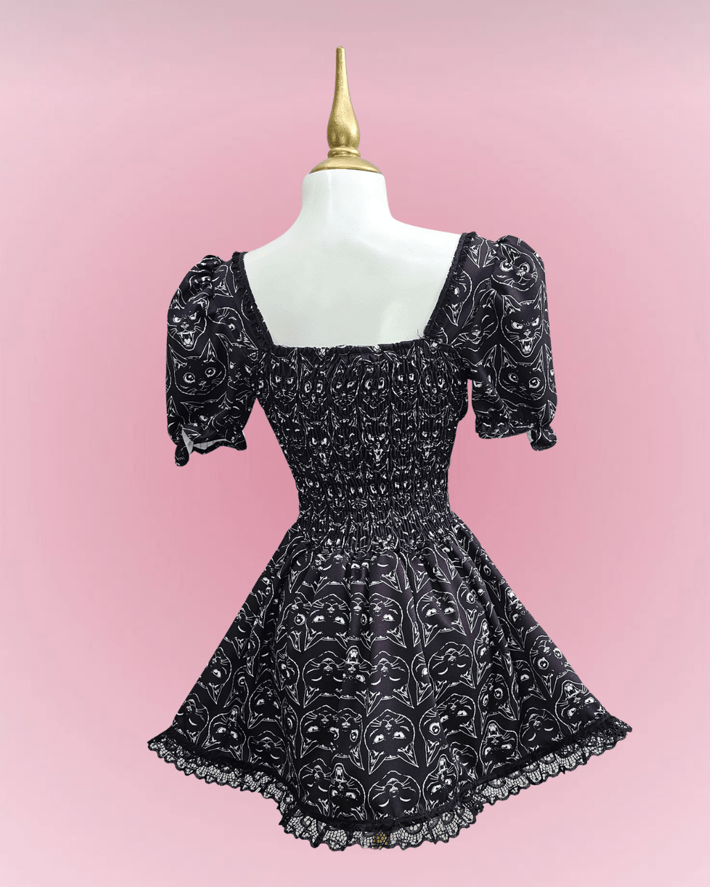 Moon Cat Corset Dress - Theblackfeline