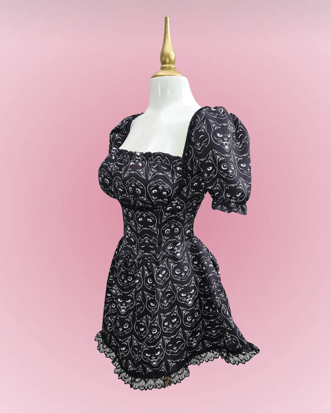 Moon Cat Corset Dress - Theblackfeline