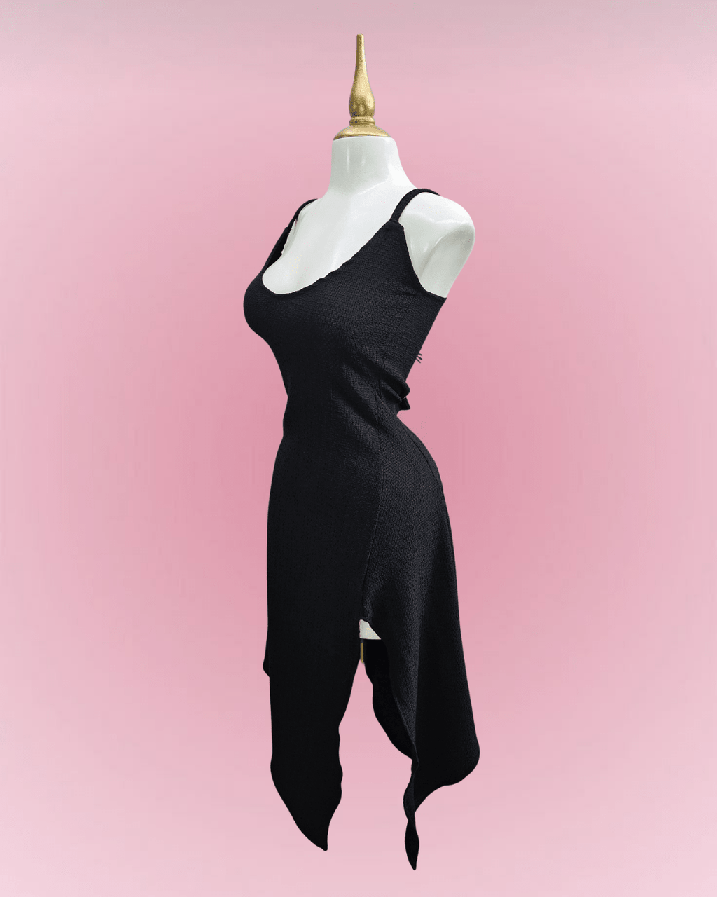 Shadow Slit Dress - Theblackfeline