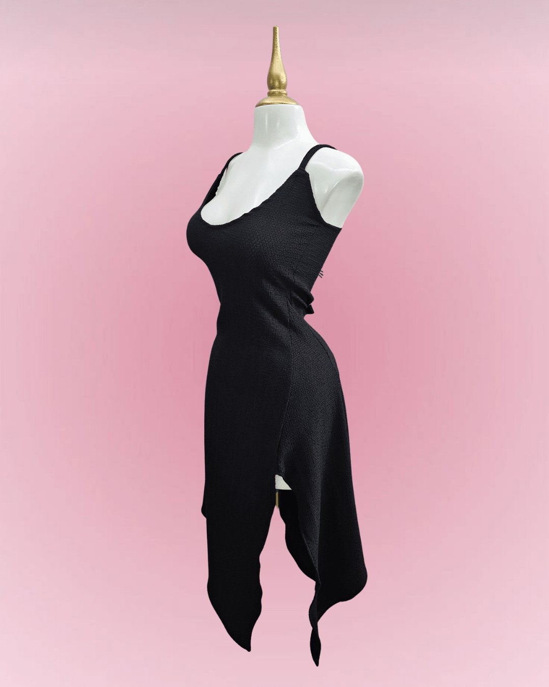 Shadow Slit Dress - Theblackfeline