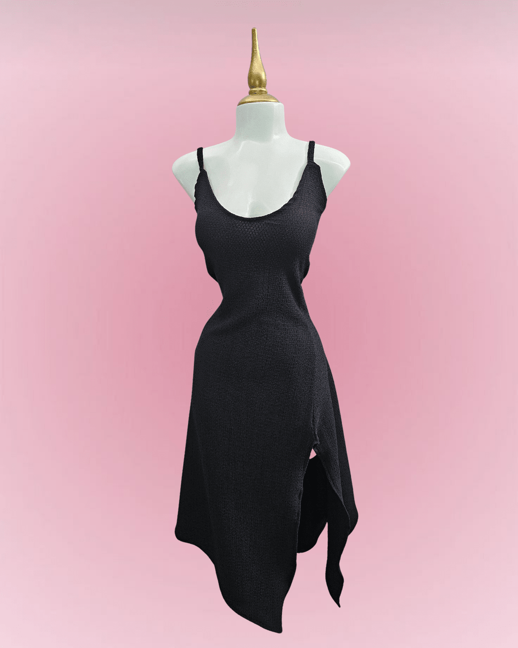 Shadow Slit Dress - Theblackfeline