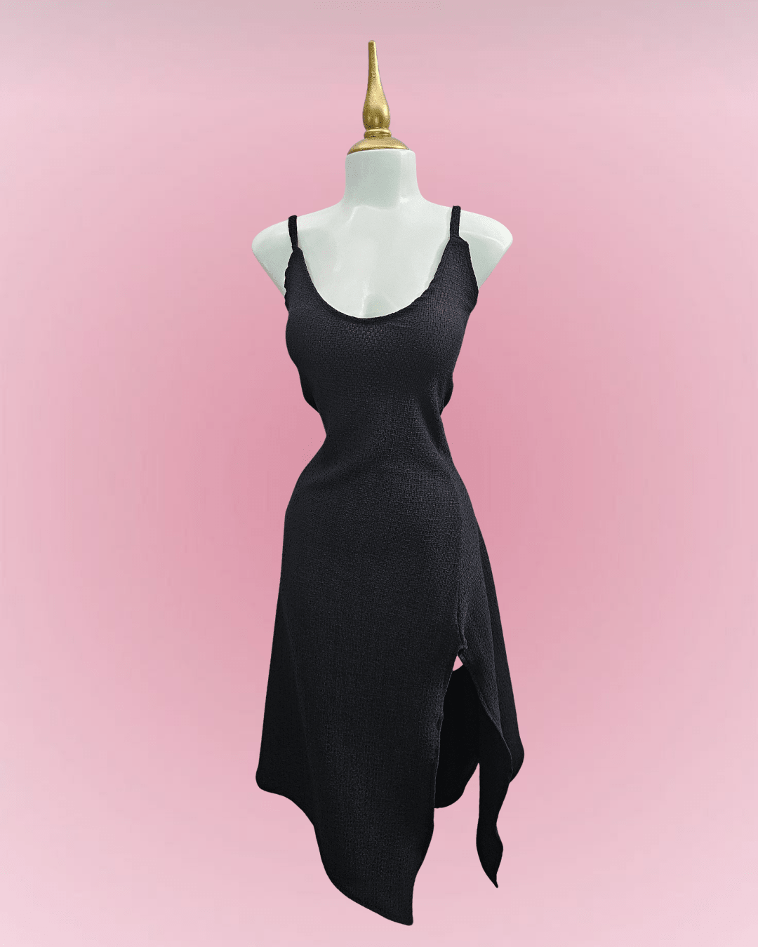 Shadow Slit Dress - Theblackfeline
