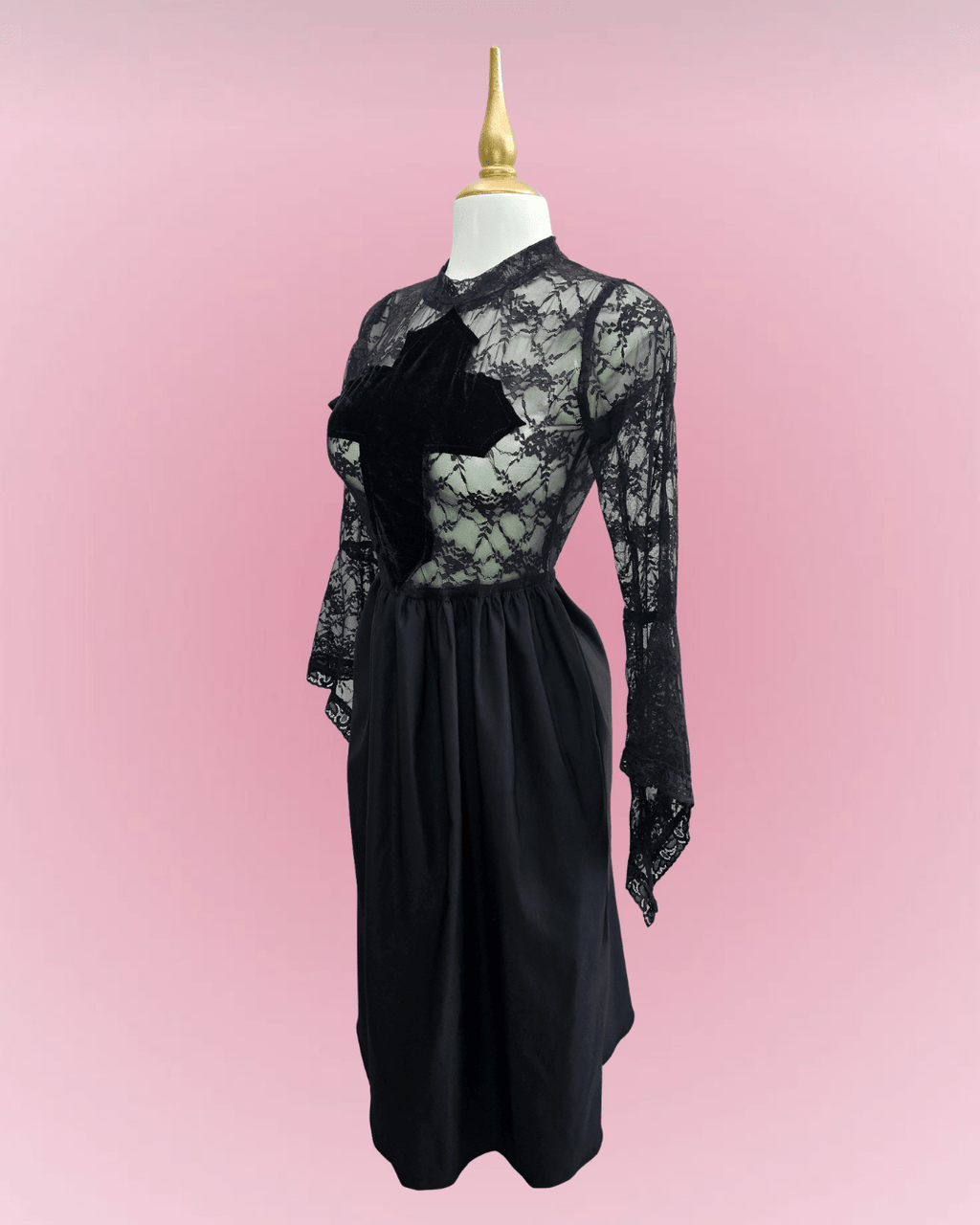 Sacred Shadow Lace Dress - Theblackfeline
