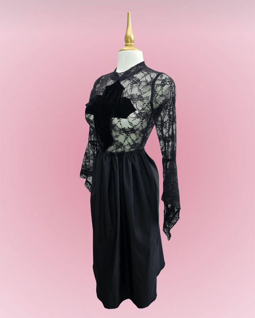 Sacred Shadow Lace Dress - Theblackfeline
