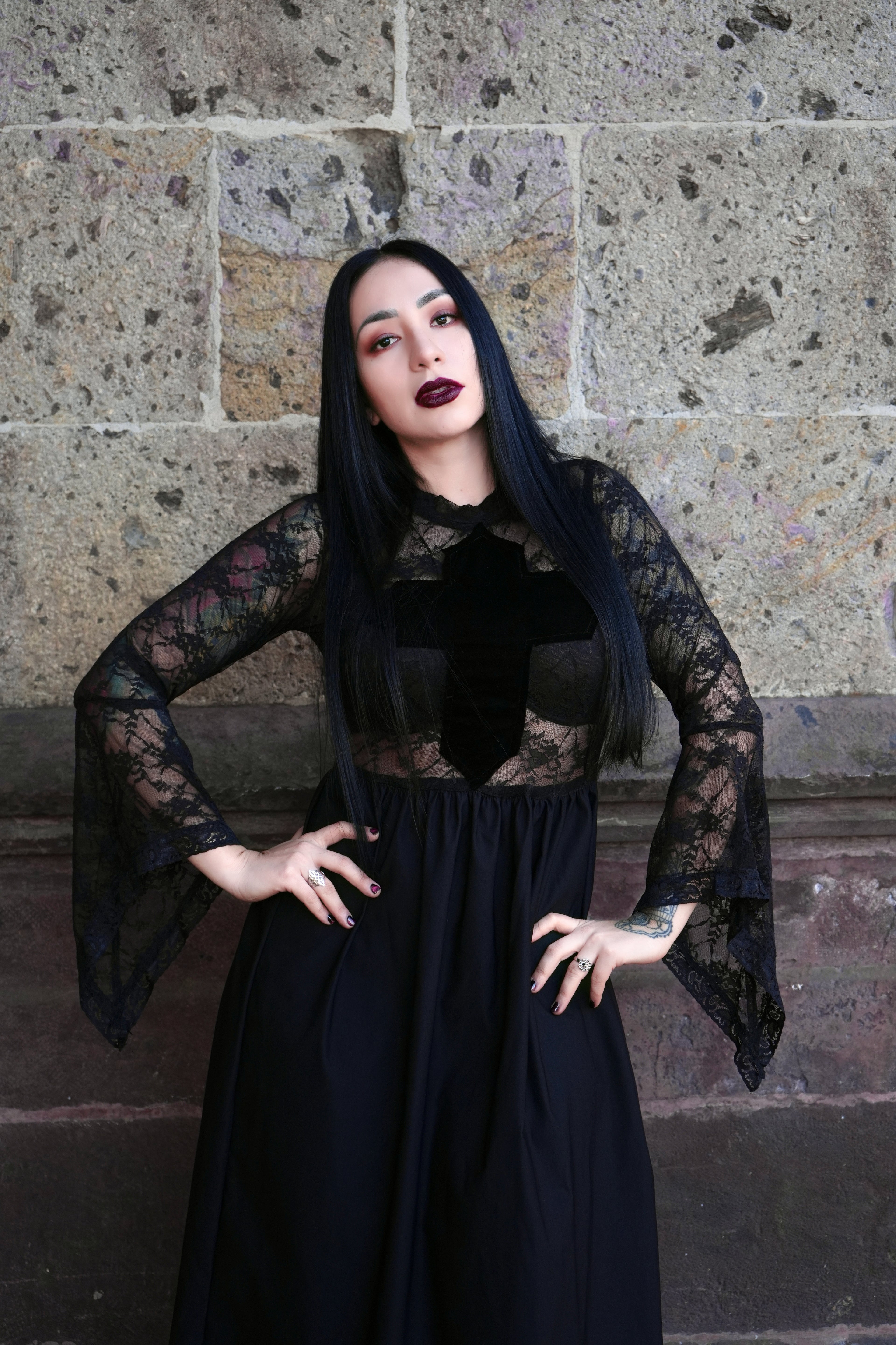 Sacred Shadow Lace Dress - Theblackfeline