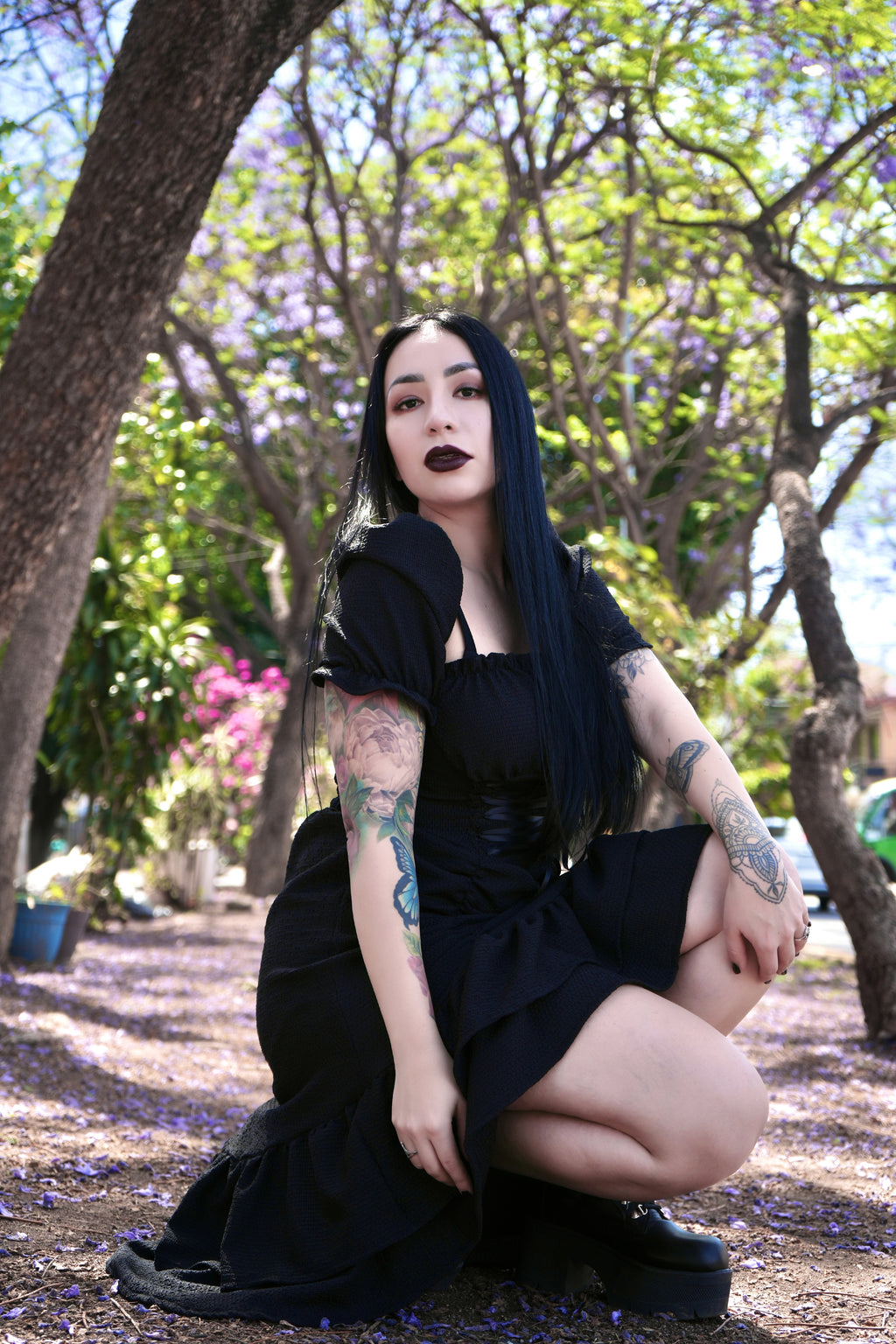 Midnight Corset Dress - Theblackfeline