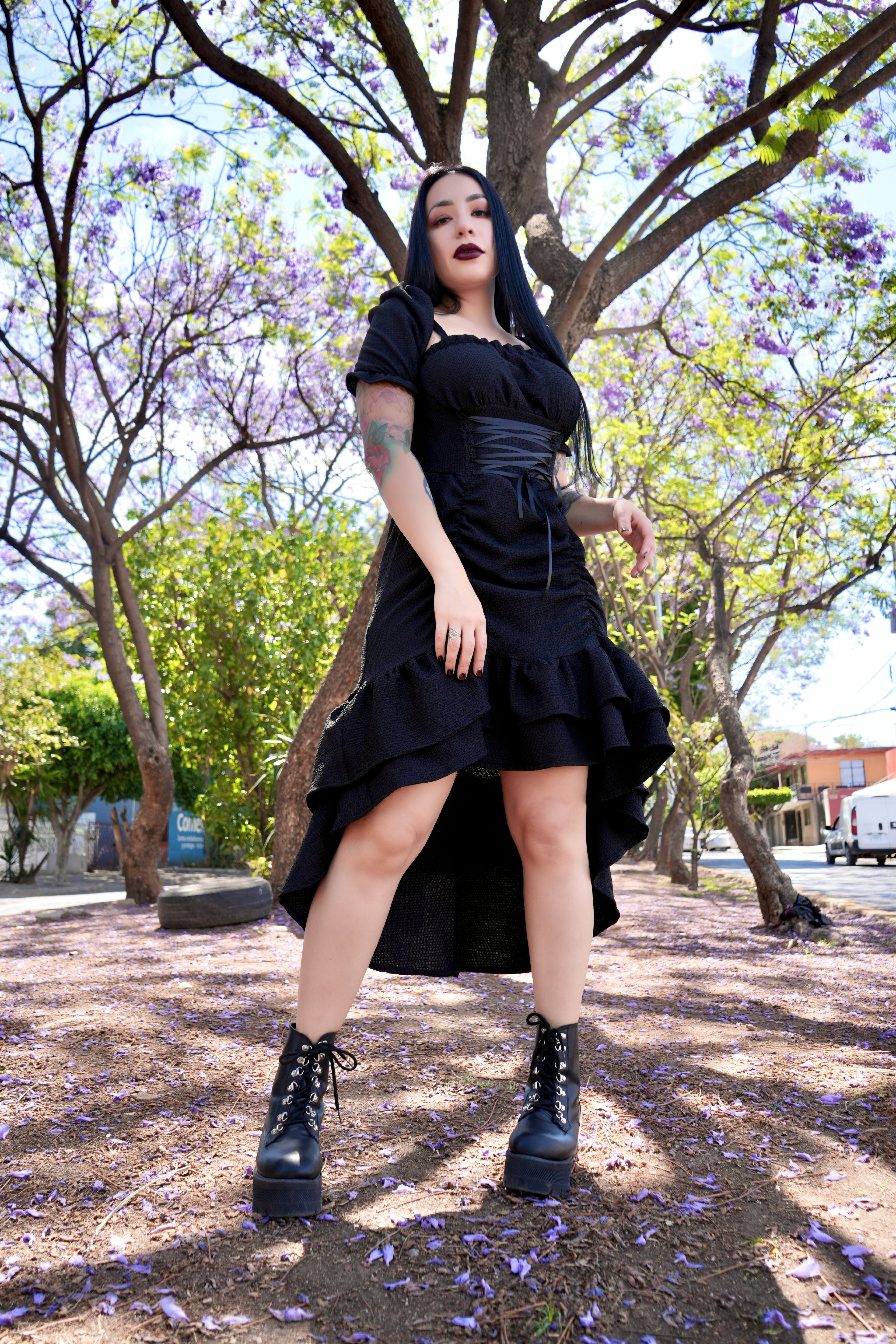 Midnight Corset Dress - Theblackfeline