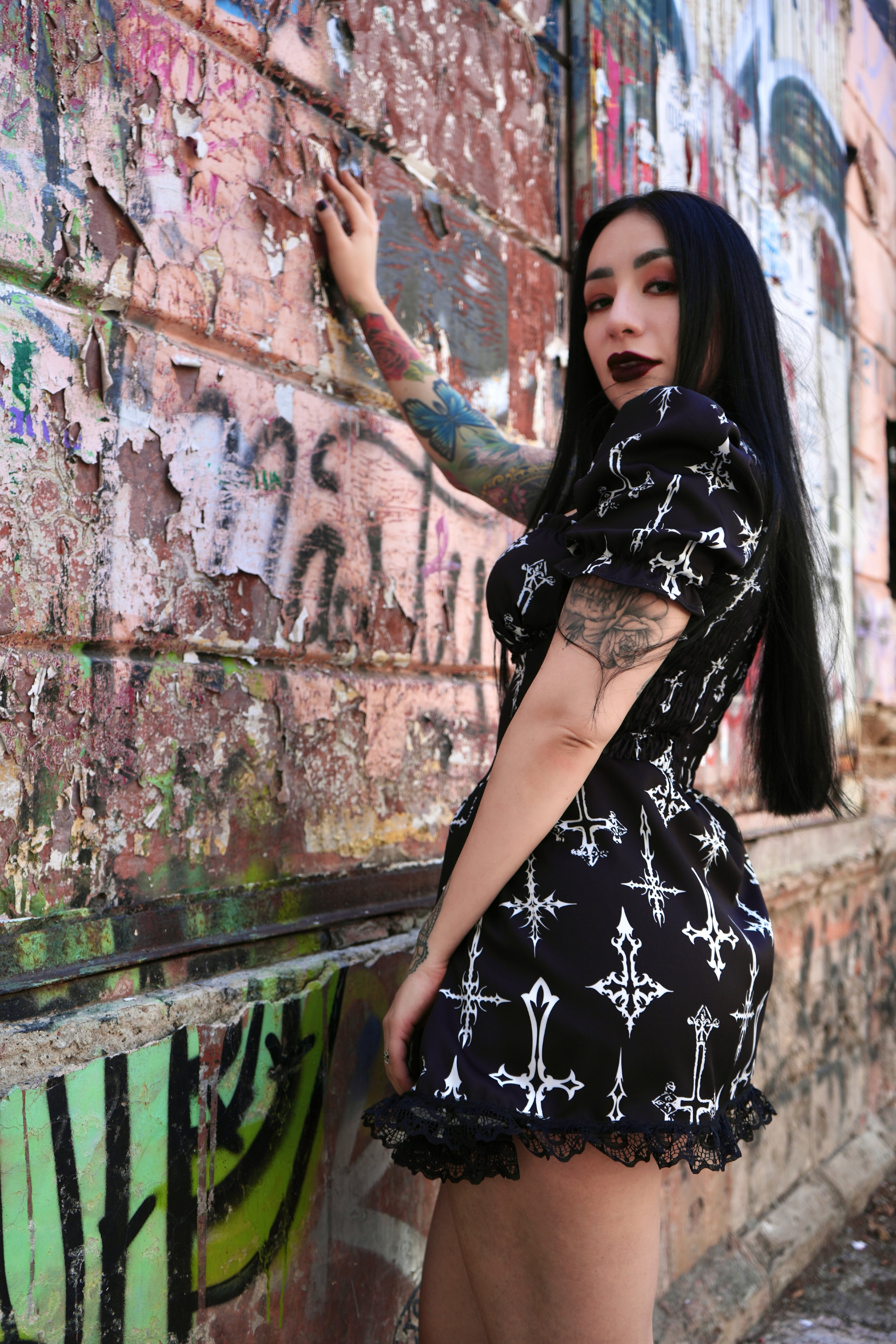 Holy Rebel Dress - Theblackfeline