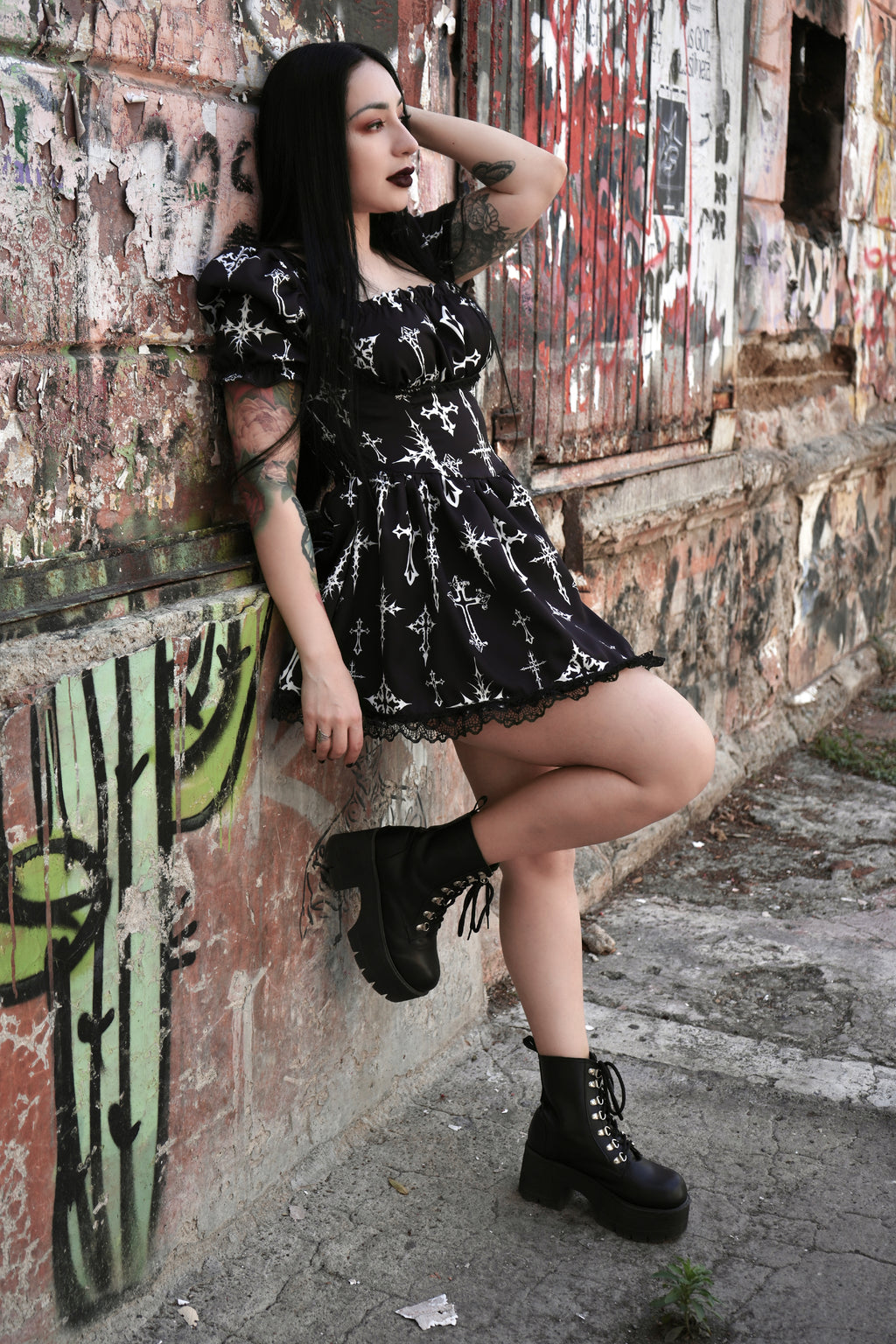 Holy Rebel Dress - Theblackfeline