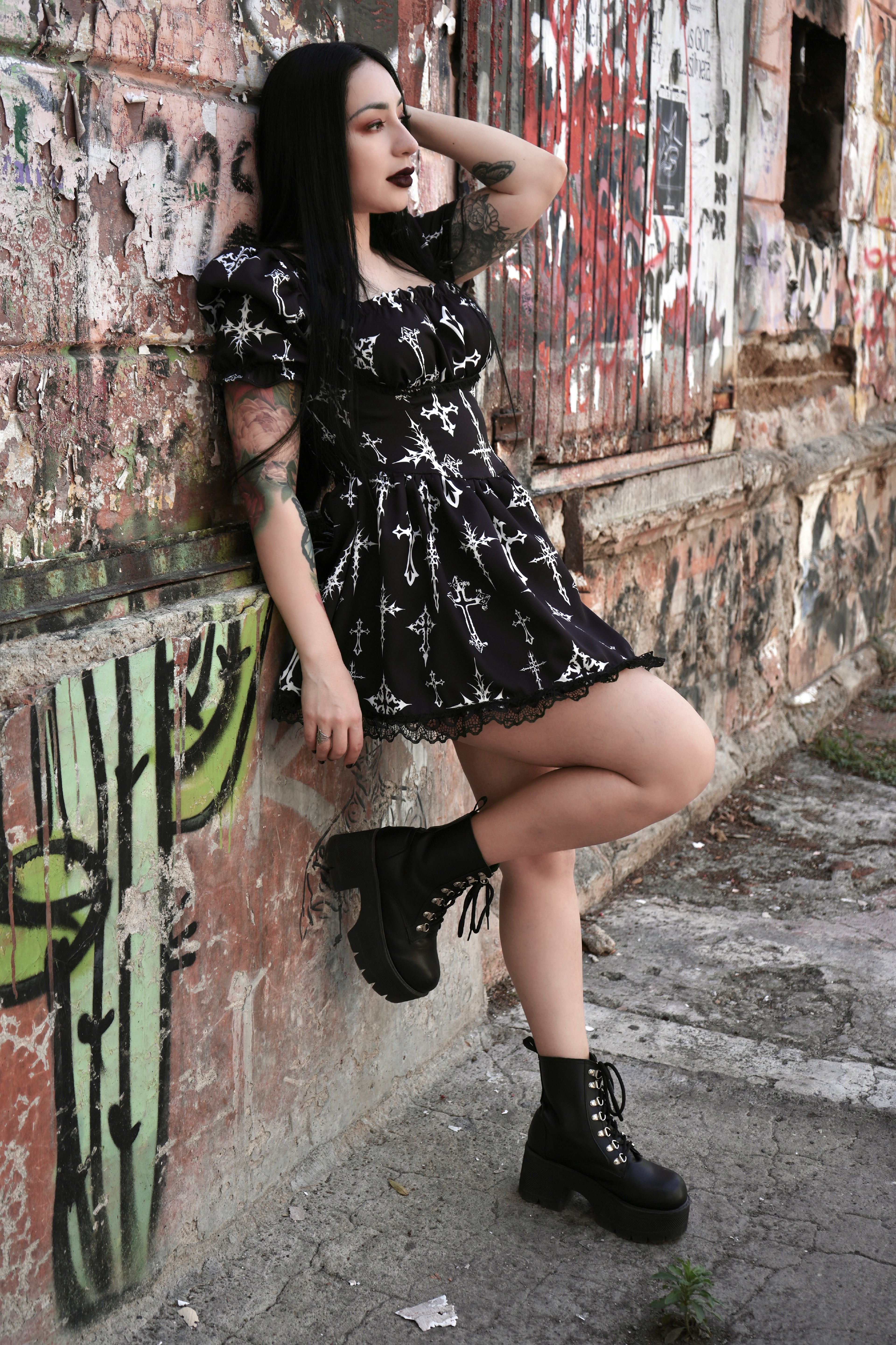 Holy Rebel Dress - Theblackfeline