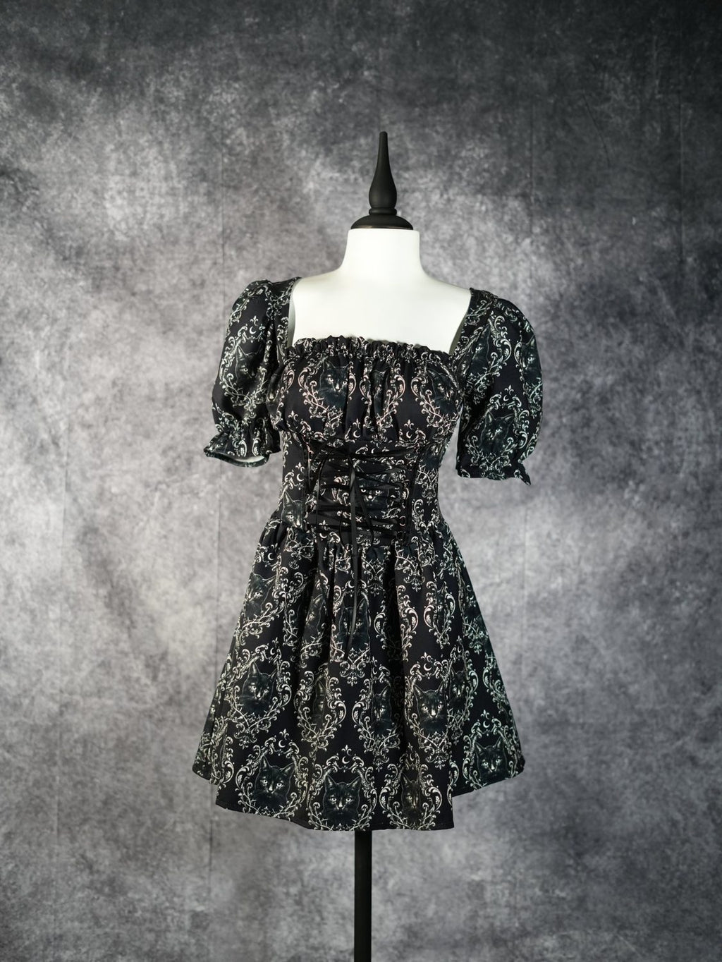 Gothic Portrait Corset Dress - Theblackfeline