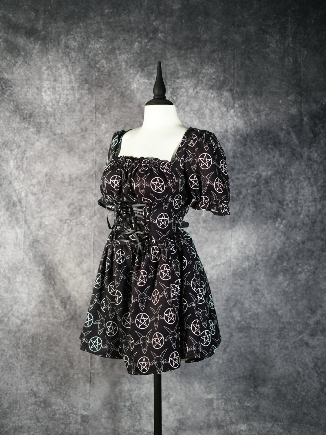 Pentagram Corset Dress - Theblackfeline