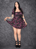 Midnight Rose Corset Dress - Theblackfeline