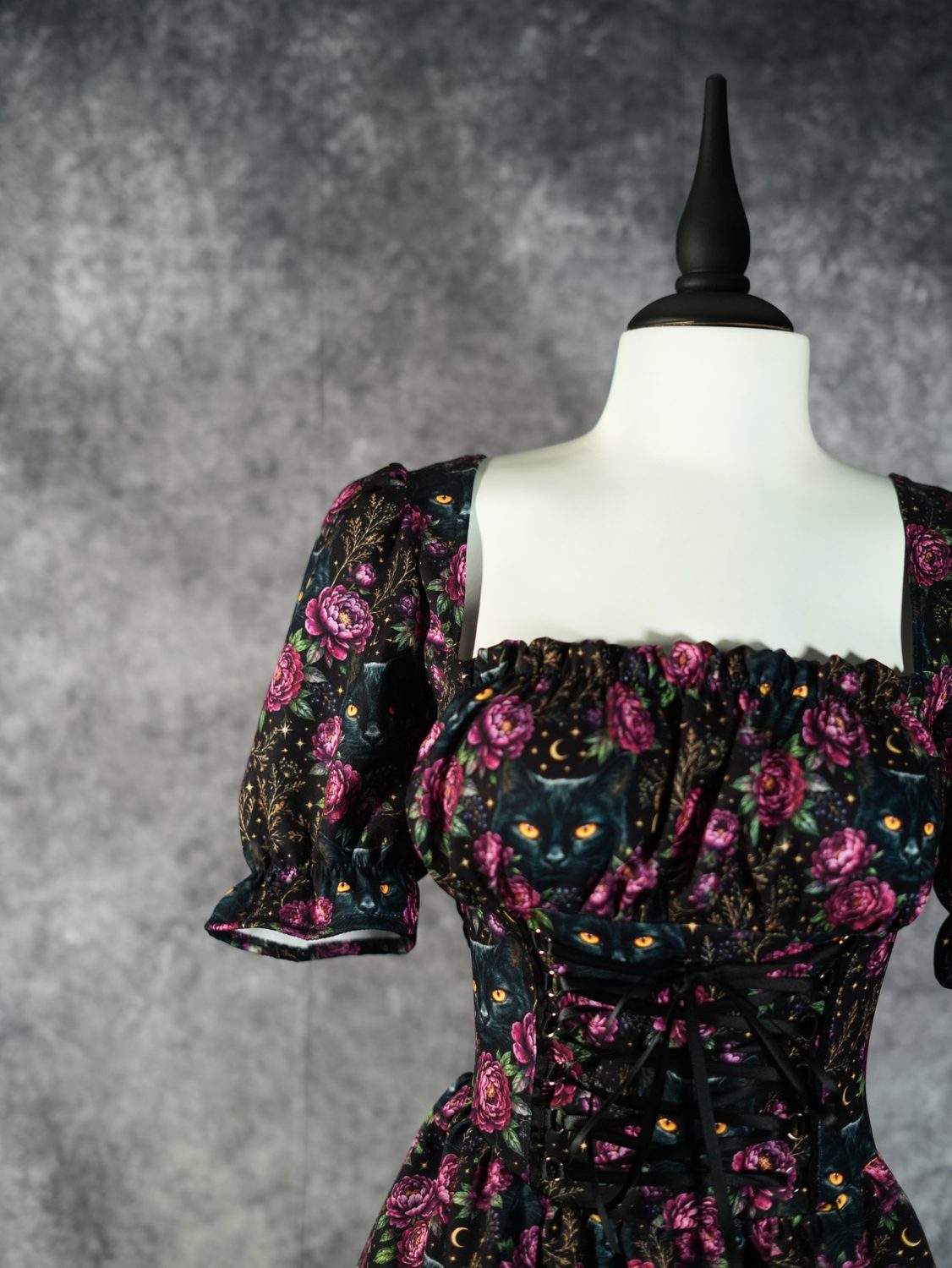 Midnight Rose Corset Dress - Theblackfeline