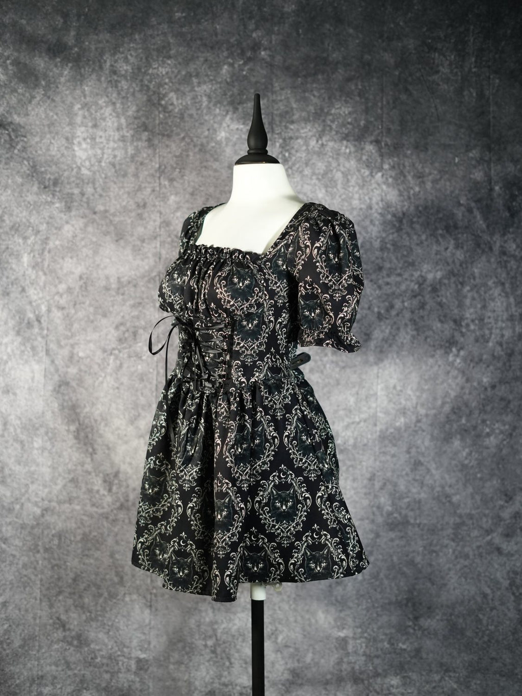 Gothic Portrait Corset Dress - Theblackfeline