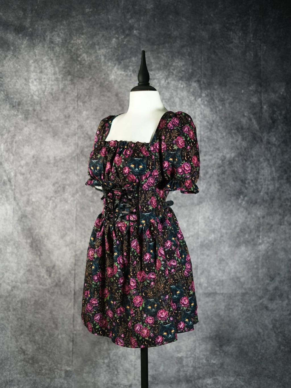 Midnight Rose Corset Dress - Theblackfeline
