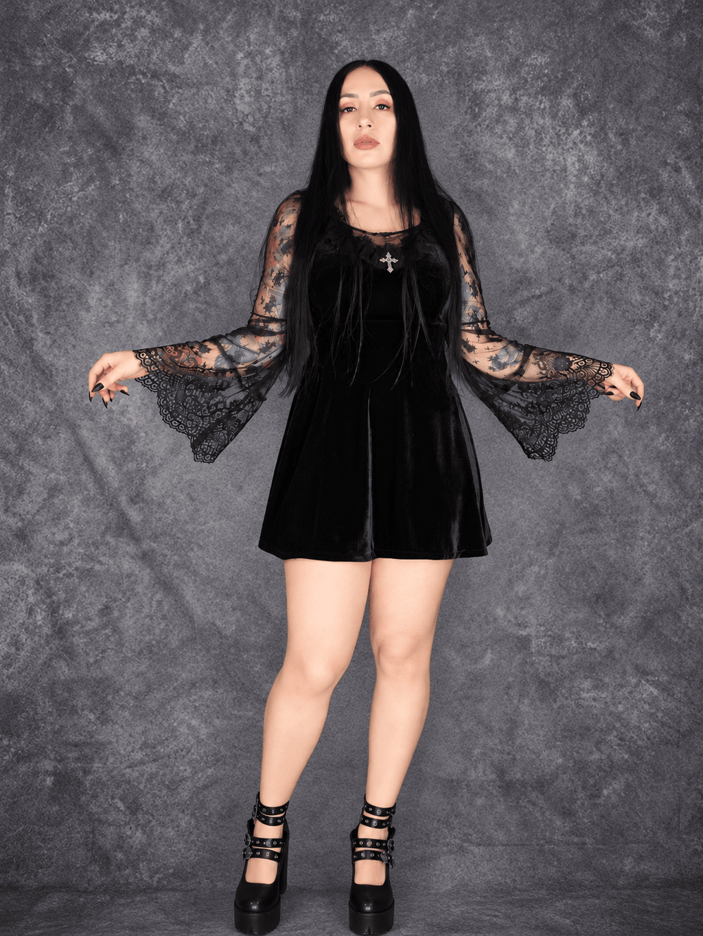 Velvet Nocturne Dress - Theblackfeline