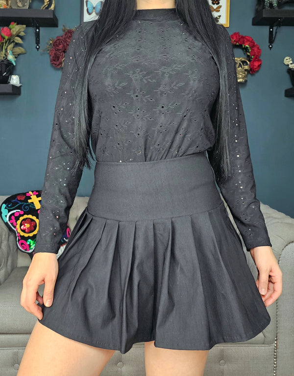Falda Olivia Negra